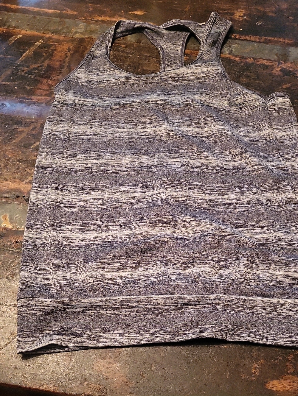 C9 by Champion Blue Heather Striped Racerback Tank